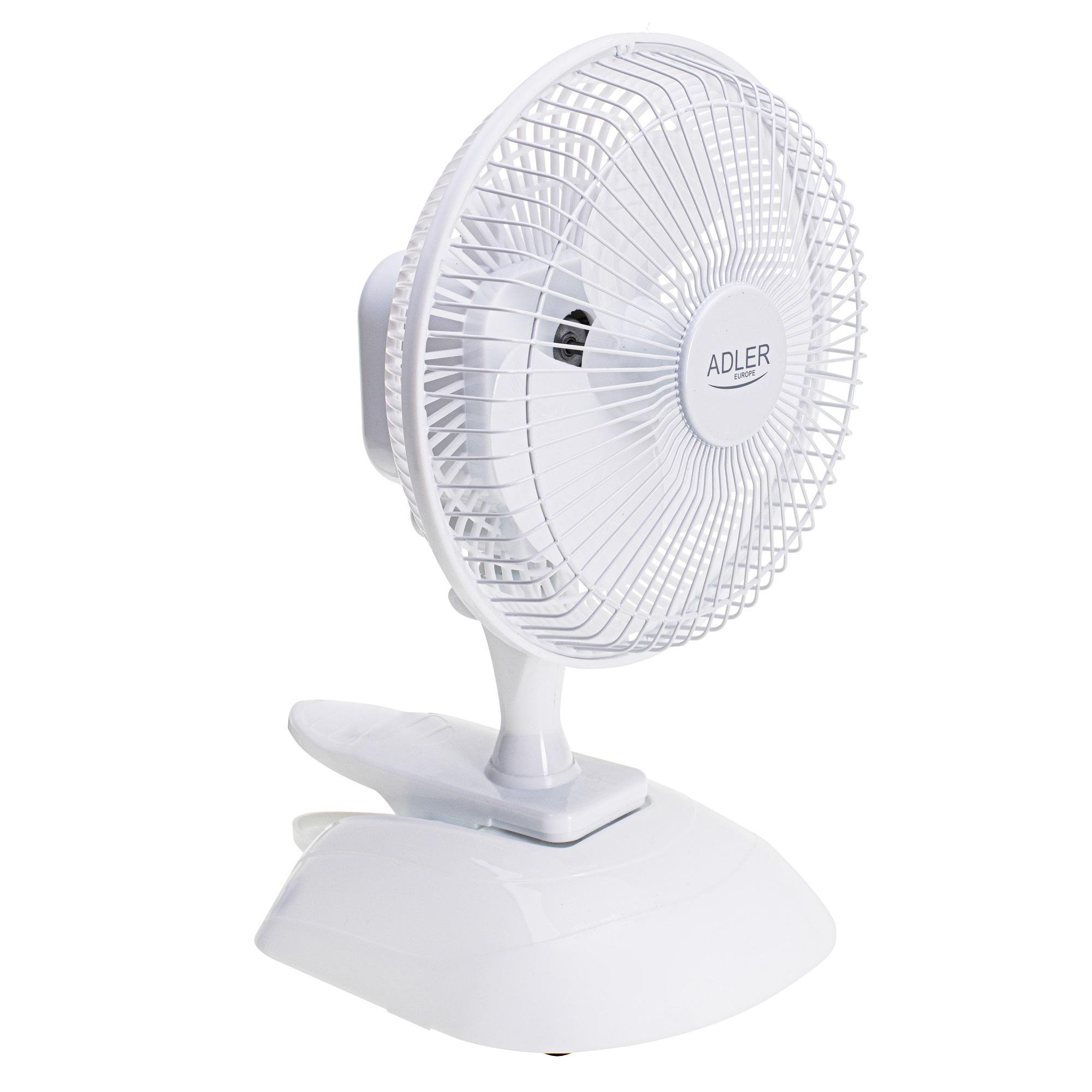 Вентилятор настільний Adler AD 7317 White
