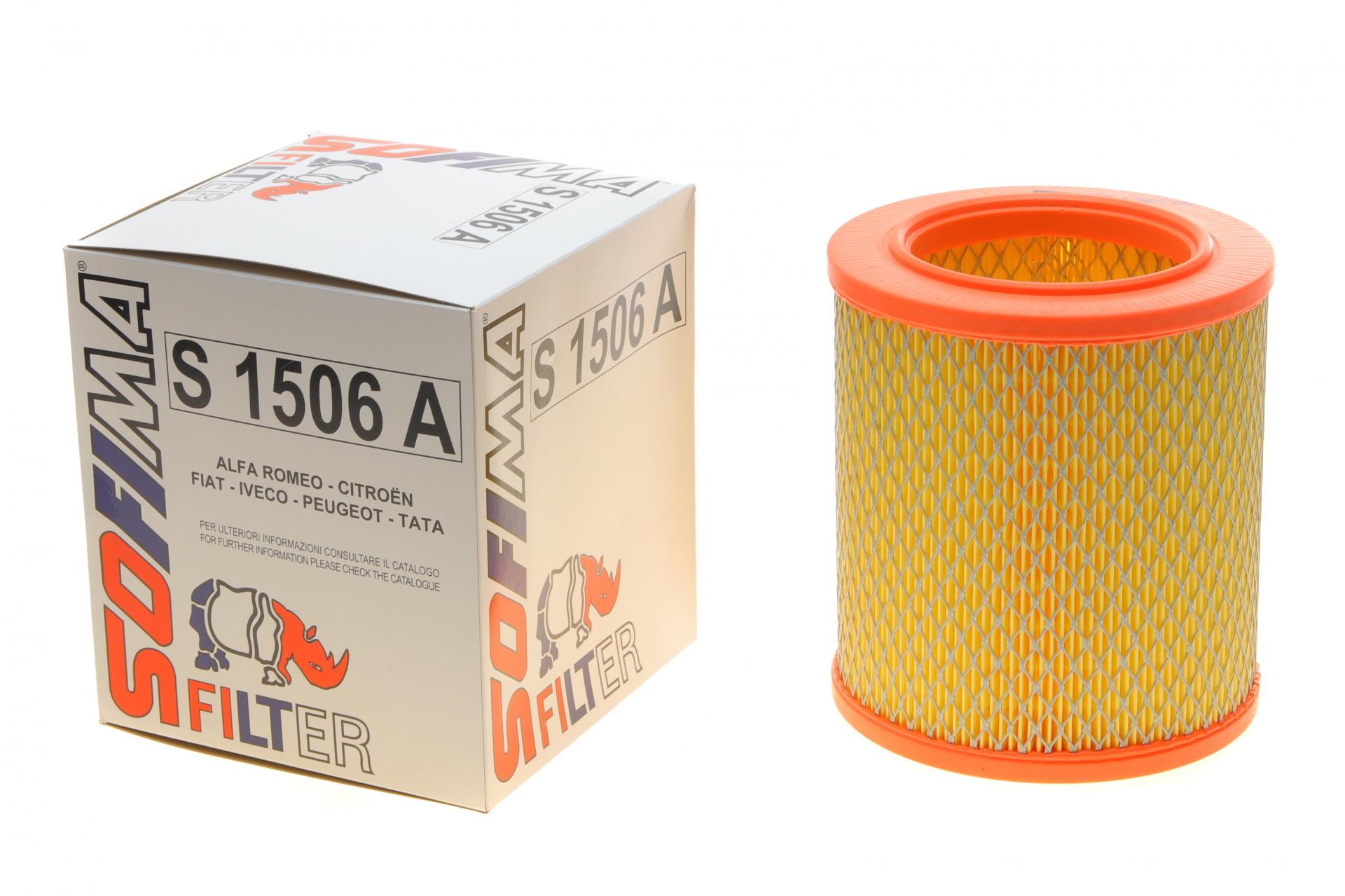 Фільтр повітряний SOFIMA для Fiat Ducato/Peugeot Boxer/Citroen Jumper 1,9/2,4/2,5D 82-02- (S 1506 A)