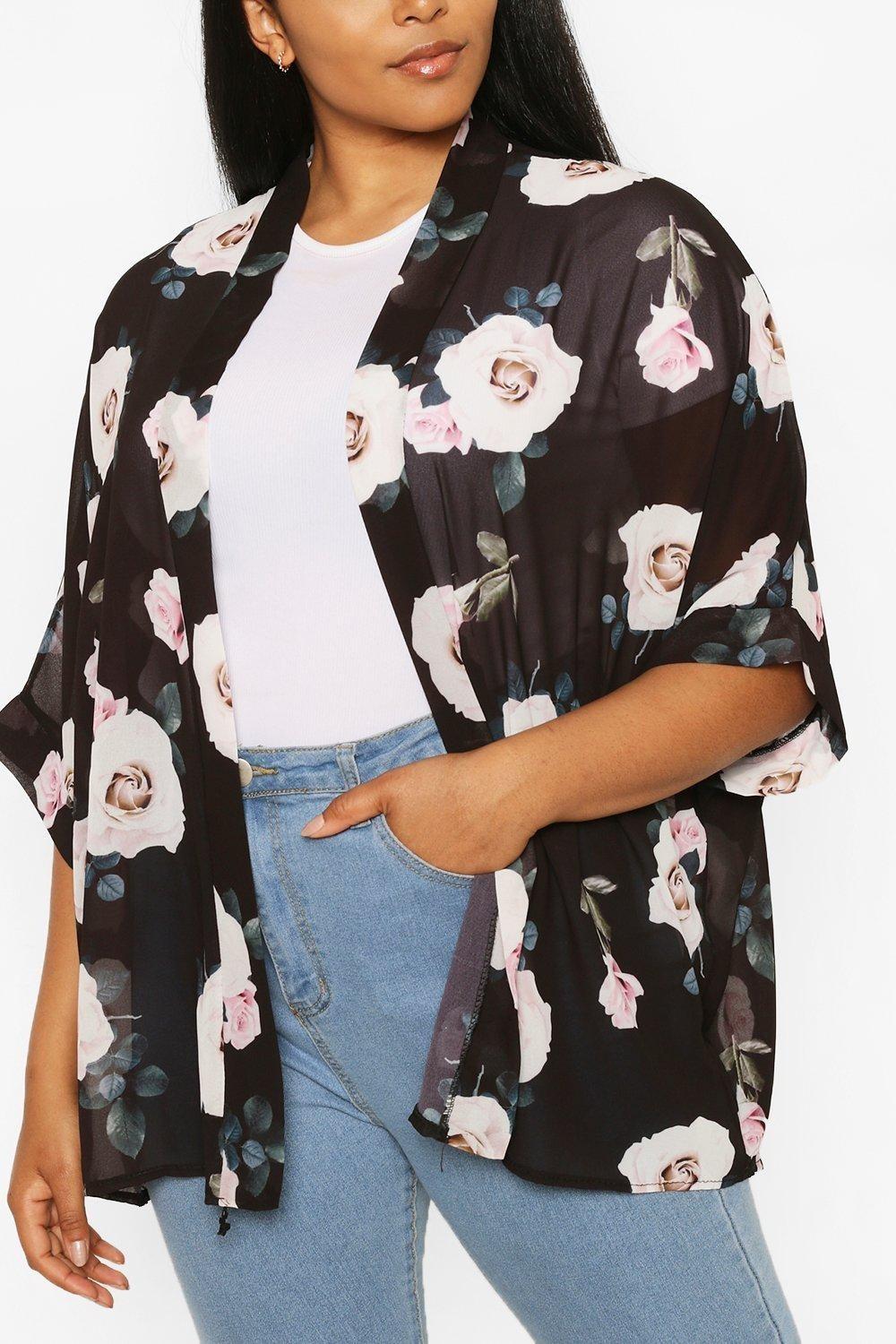 Блуза-кимоно Boohoo XL Черный (10257/46)