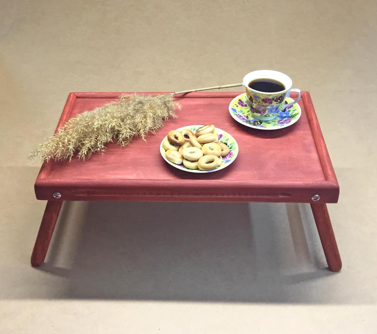 Столик-піднос для сніданку з дерева Даллас Корал (СТП-000314) - фото 2