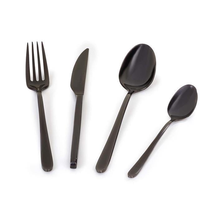 Набор столовых приборов Barazzoni полированных 24 пр. Титановый (71490002411)