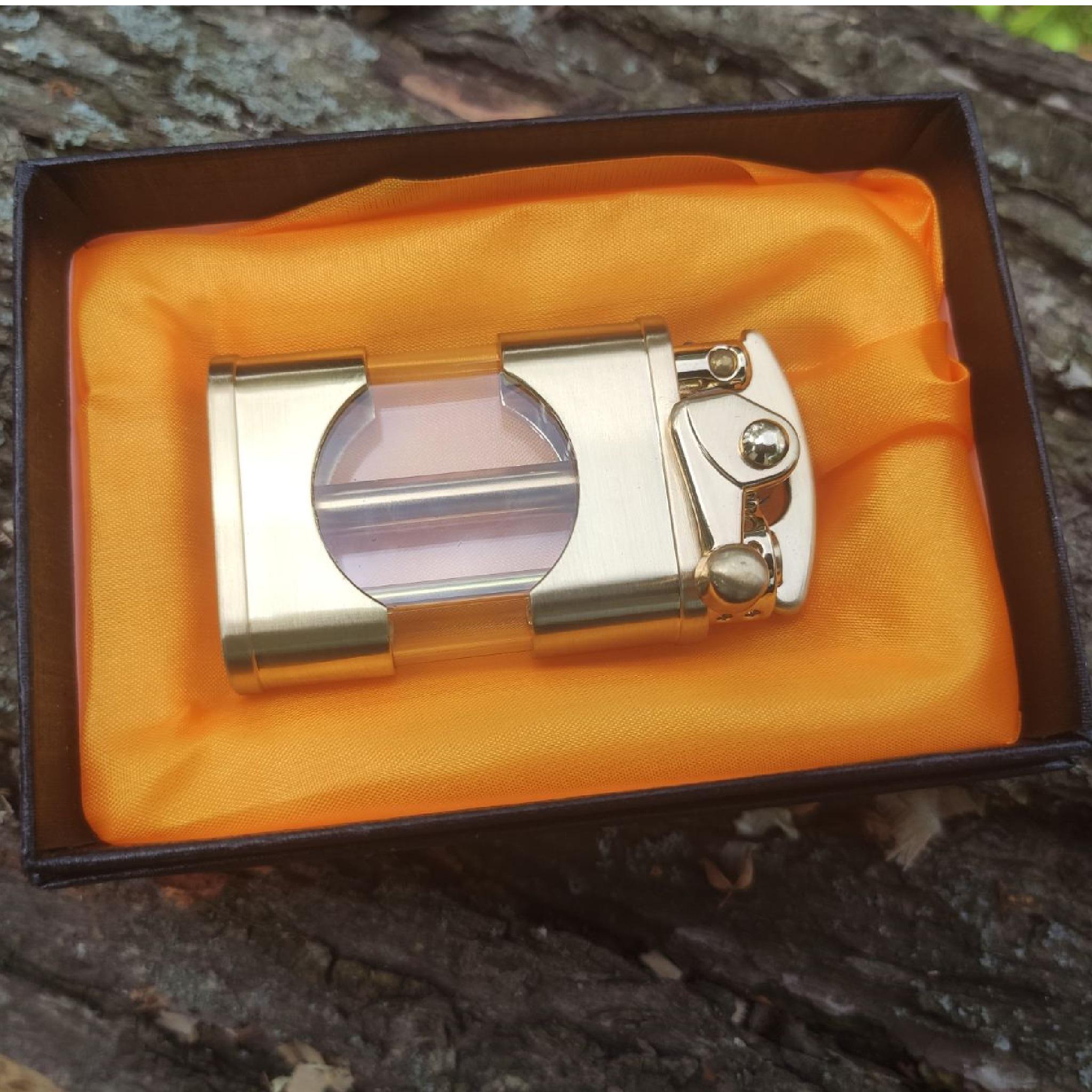 ᐉ Зажигалка бензиновая Zorro Steam Punk Round Z660 Gold (BS