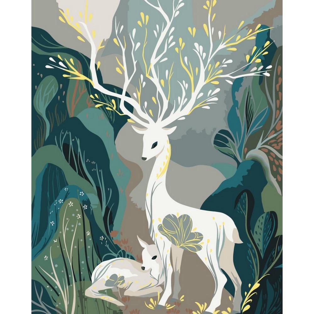 Картина по номерам ART CRAFT Сказочные олени 40x50 см Разноцветный (PM-194-K-1324)