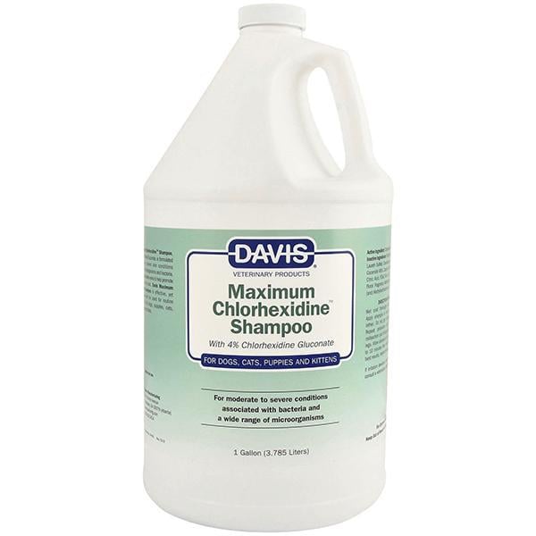 Шампунь Davis Maximum Chlorhexidine з 4% хлоргексидином для собак і котів з захворюваннями шкіри 3,8 л