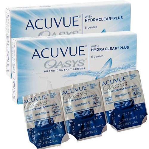 Контактні лінзи Johnson & Johnson Acuvue Oasys with HYDRACLEAR Plus 12 шт (06411)