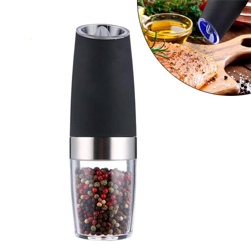 Млин для перцю солі ZX-D32 електричний гравітаційний 6xAAA Black (510134) - фото 2 Млин для перцю солі ZX-D32 електричний гравітаційний 6xAAA Black (510134) - фото 2