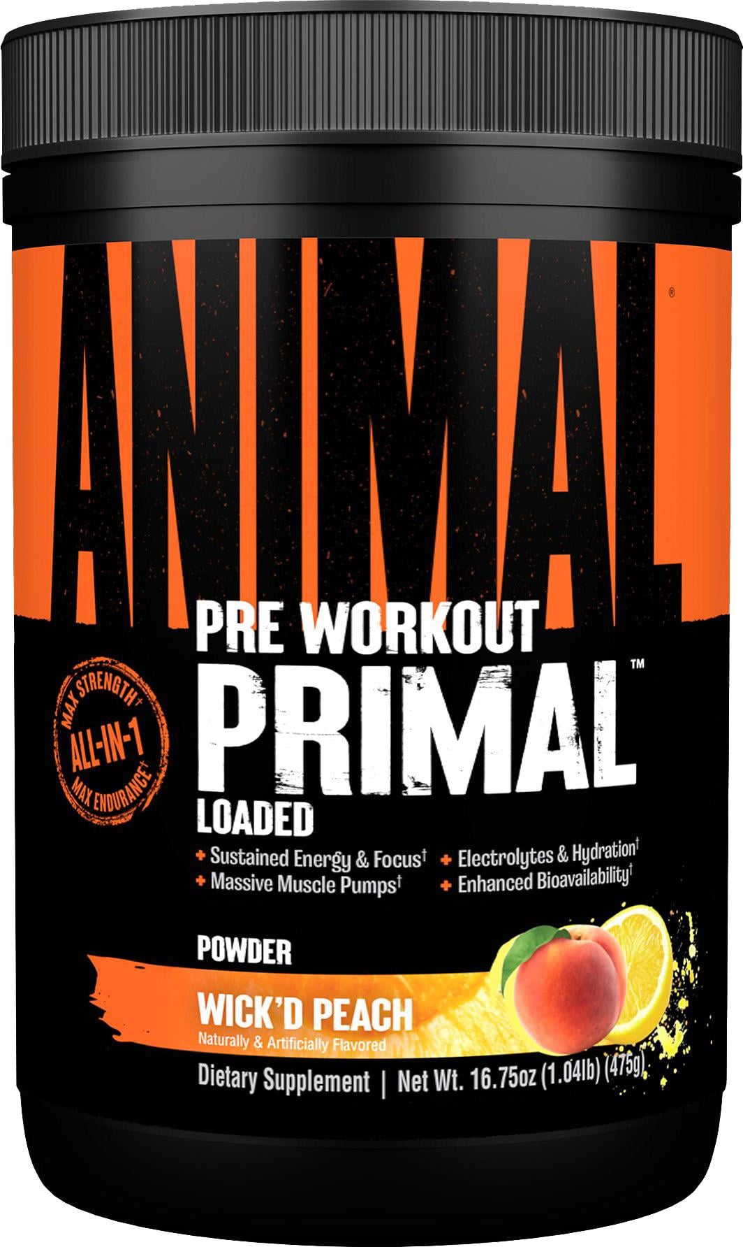 Предтренировочный комплекс Universal Nutrition Animal Primal Pre-Workout 475 г Wick'd Peach (НФ-00002500)