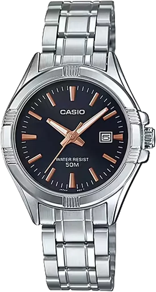 Наручные часы женские Casio LTP-1308D-1A2 Lady Timeless Collection Черный (2822369162)