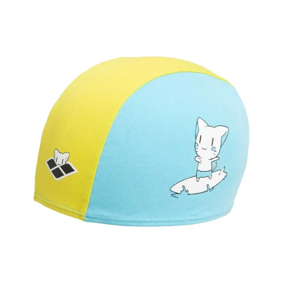 Шапочка для плавання дитяча Arena FRIENDS KIDS POLYESTER CAP OSFM Жовтий/Блакитний (003994-310