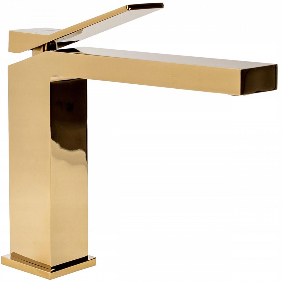 Змішувач для раковини низький REA DUET GOLD REA-B4413 Золотий (84488)