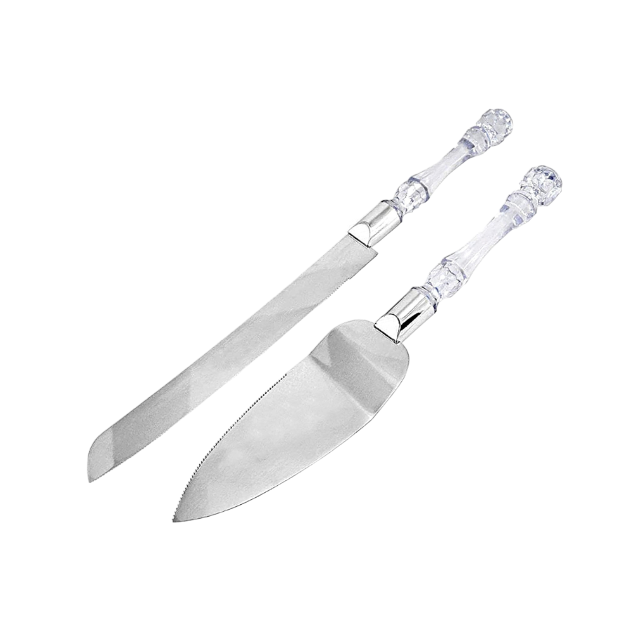 Набір ніж та лопатка Ari&Ana з нержавіючої сталі та ручка зі штучного кришталю (12601139)