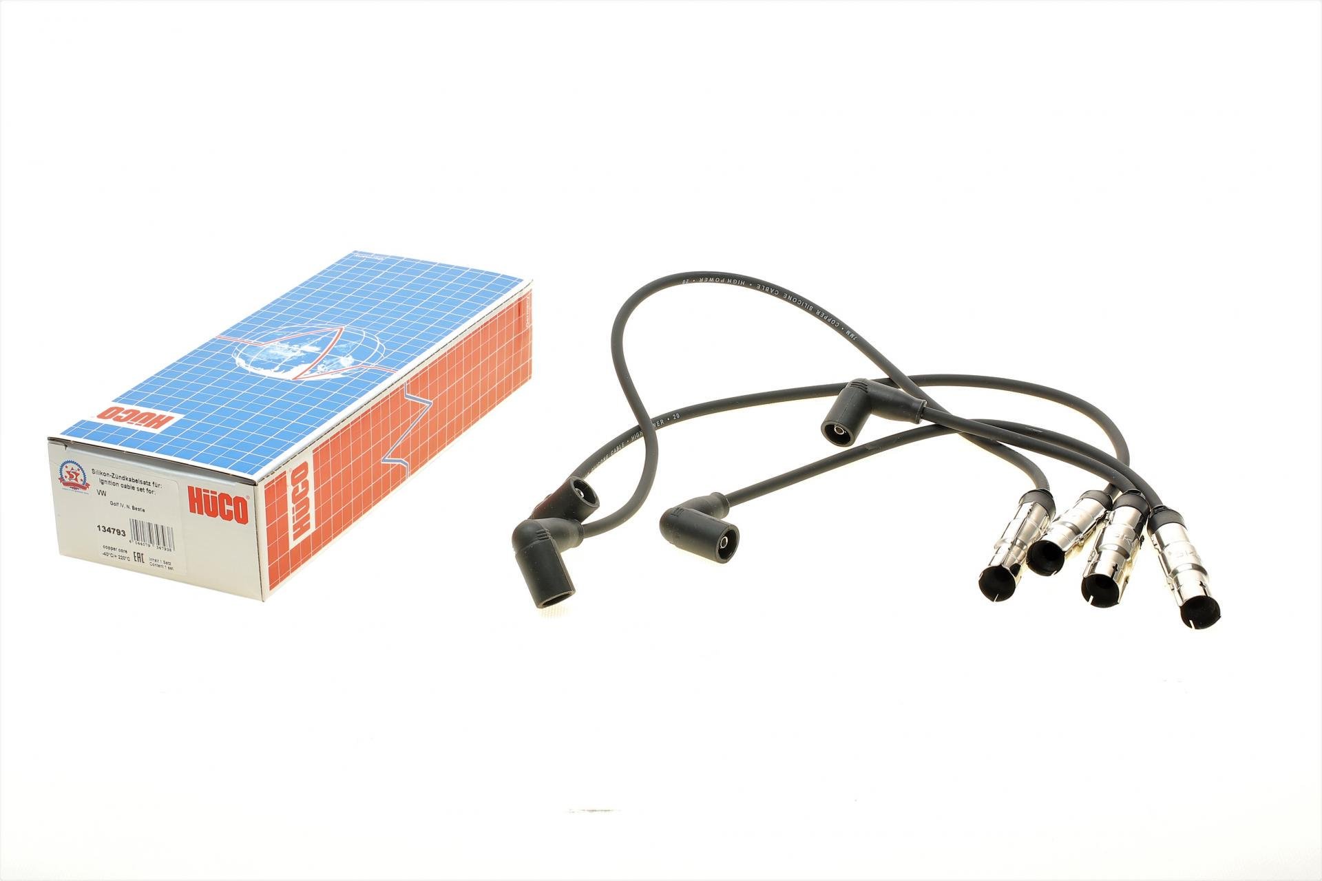 Проводи запалювання VW Caddy III 2.0 EcoFuel 06-15 високовольтні HÜCO (134793 HITACHI)