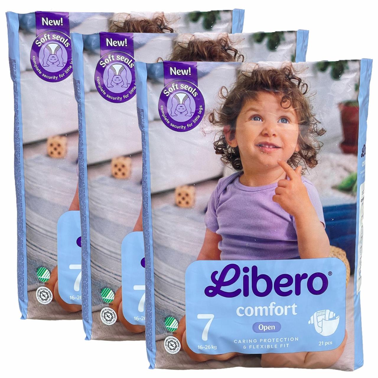 Підгузки дитячі Libero Comfort 7 16-26 кг 63 шт. (2658552811)