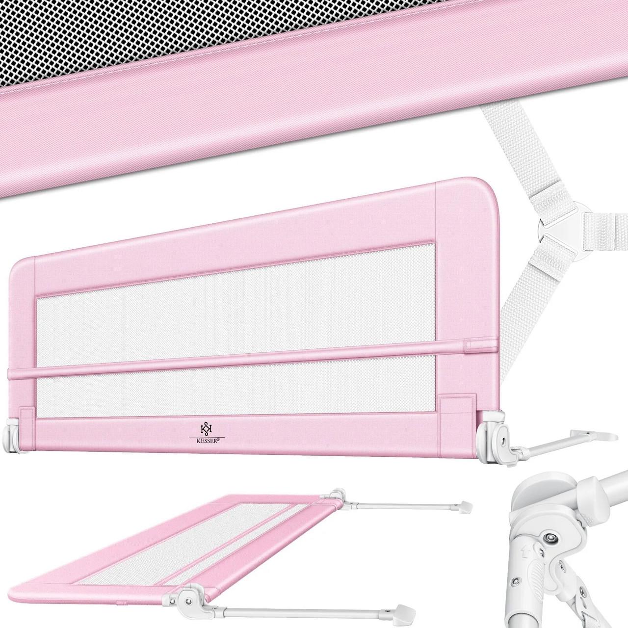 Огородження дитячого ліжка KESSER 200 см Рожевий - фото 2 Огородження дитячого ліжка KESSER 200 см Рожевий - фото 2