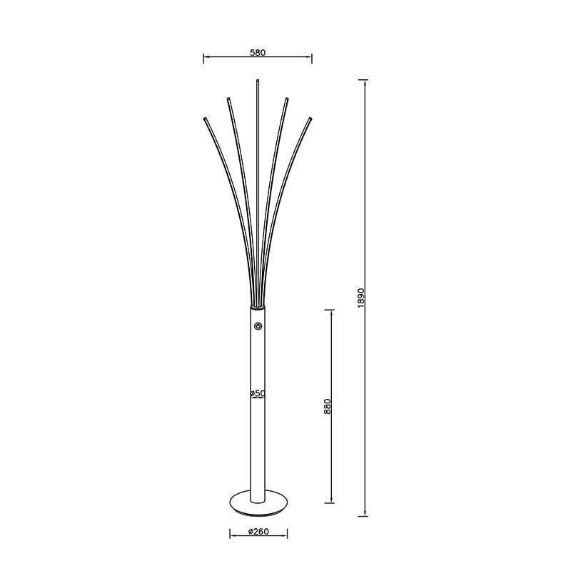 Торшер Zuma Line Vasto Led (HP1408-F5) - фото 3 Торшер Zuma Line Vasto Led (HP1408-F5) - фото 3