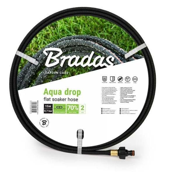 Шланг ирригационный Bradas AQUA-DROP FLAT 1/2" 15 м (WADF1/2015)