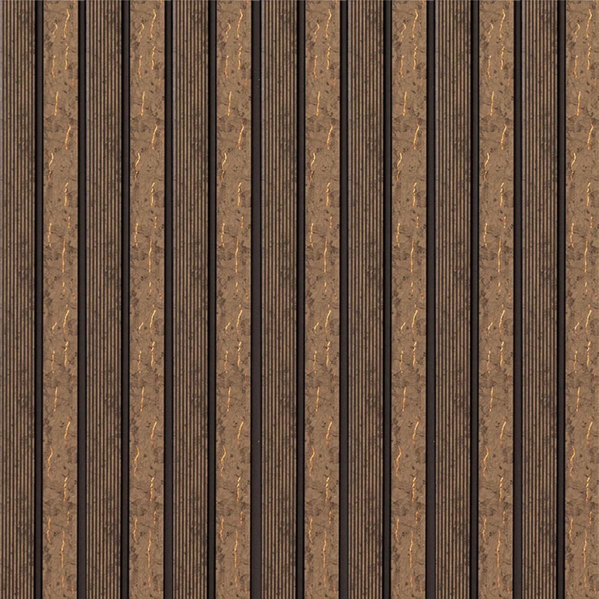 Рейка декоративна PS 2900х120х12 мм Коричневий із золотими прожилками (SW-00001749) - фото 5 Рейка декоративна PS 2900х120х12 мм Коричневий із золотими прожилками (SW-00001749) - фото 5