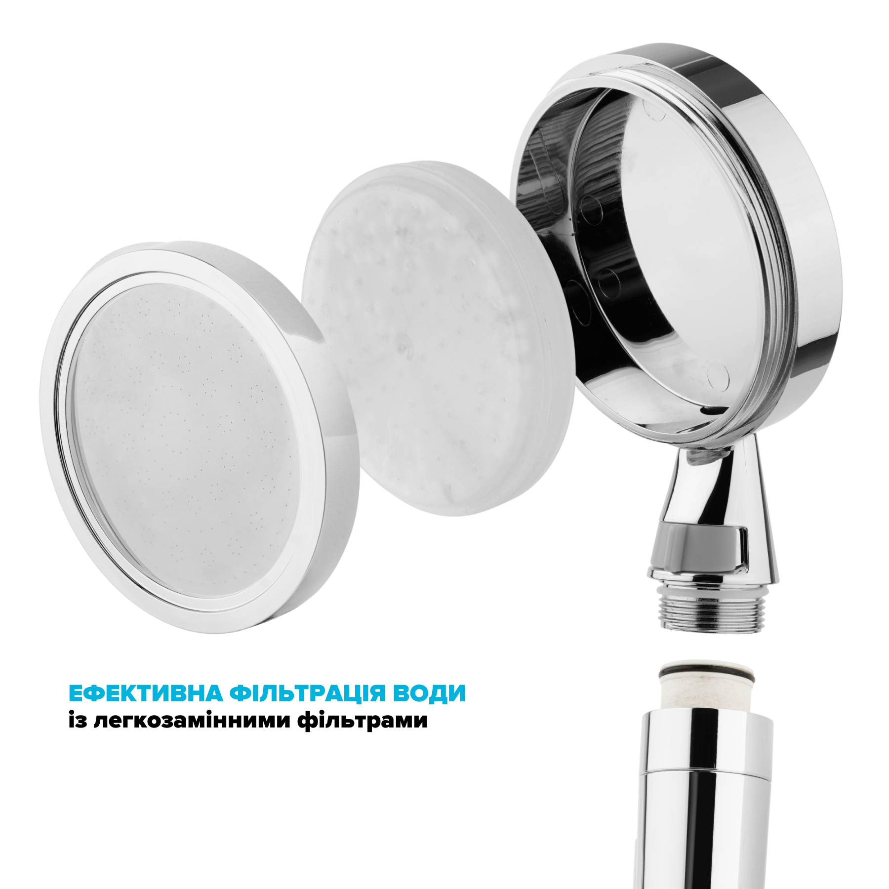 Фільтр в головку душової лійки Drop FILTER-NANO-BOX очищення води від хлору та запахів 3 шт. (239266) - фото 3