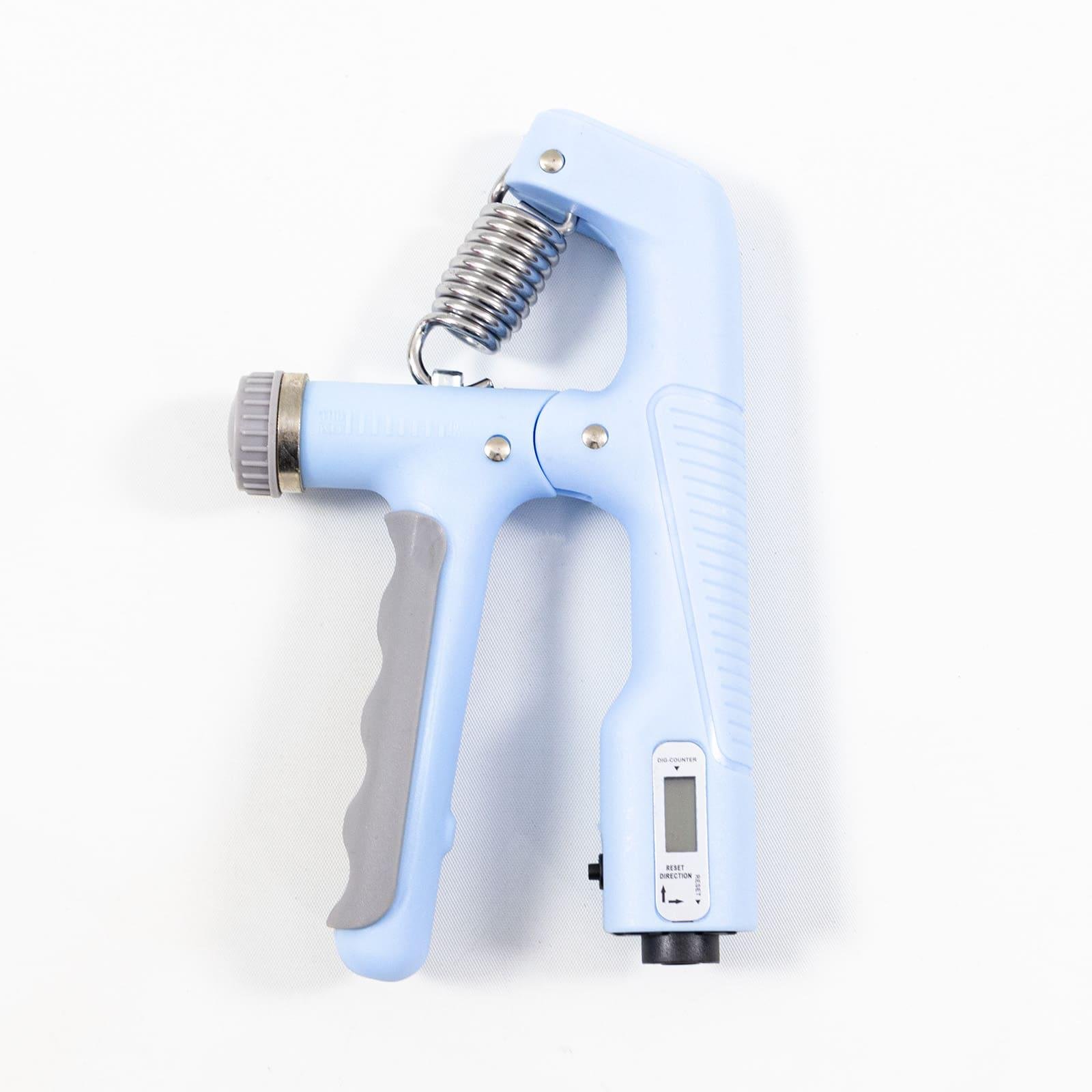 Еспандер кистьовий OSPORT пружинний з лічильником та з регульованим навантаженням 10-100 кг Блакитний (MS 4219)