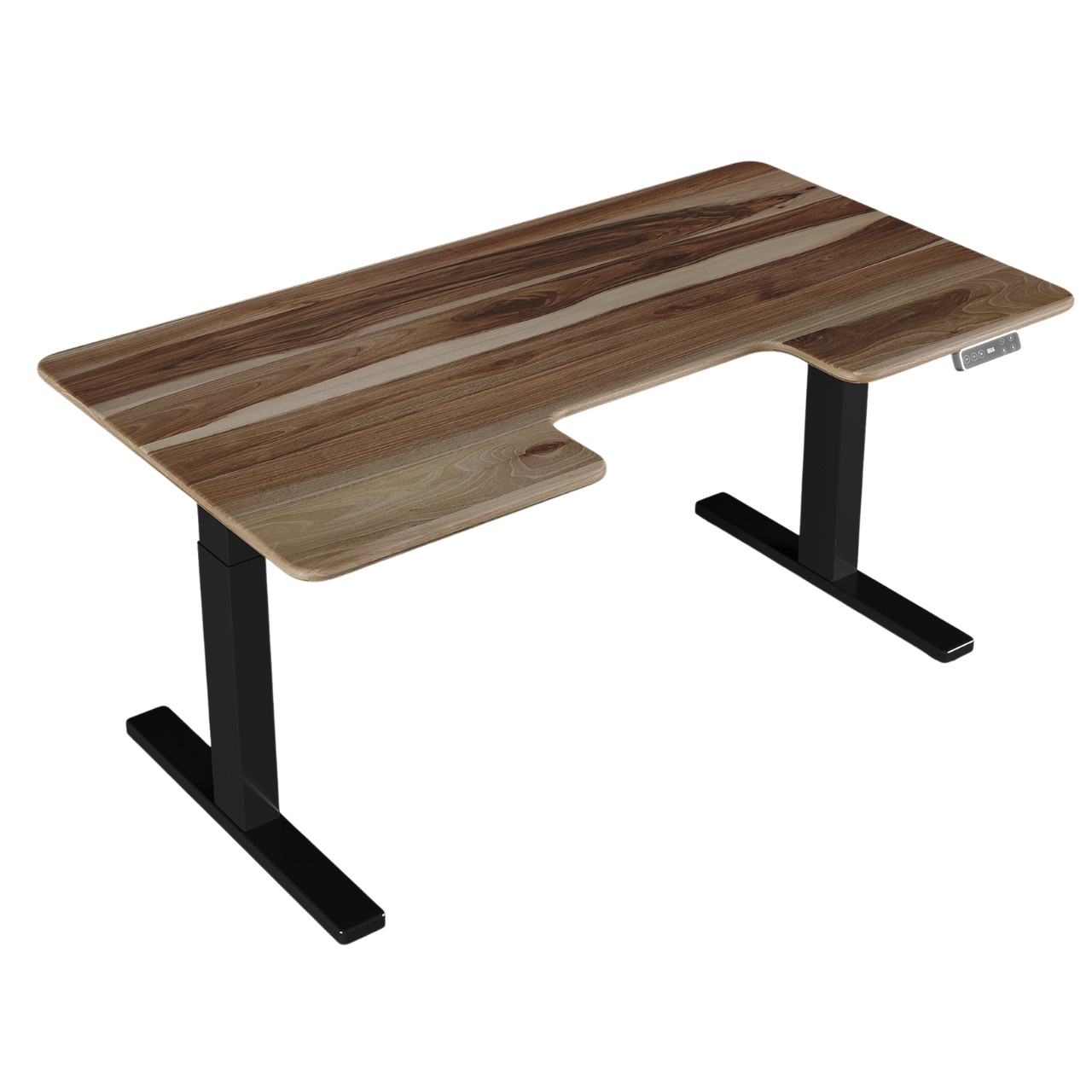 Стол с регулировкой высоты TEHNOTABLE BestFit Pro орех натуральный 1500x820x20 мм с эргономичным вырезом (005-19-02/020-17-01) Стол с регулировкой высоты TEHNOTABLE BestFit Pro орех натуральный 1500x820x20 мм с эргономичным вырезом (005-19-02/020-17-01)