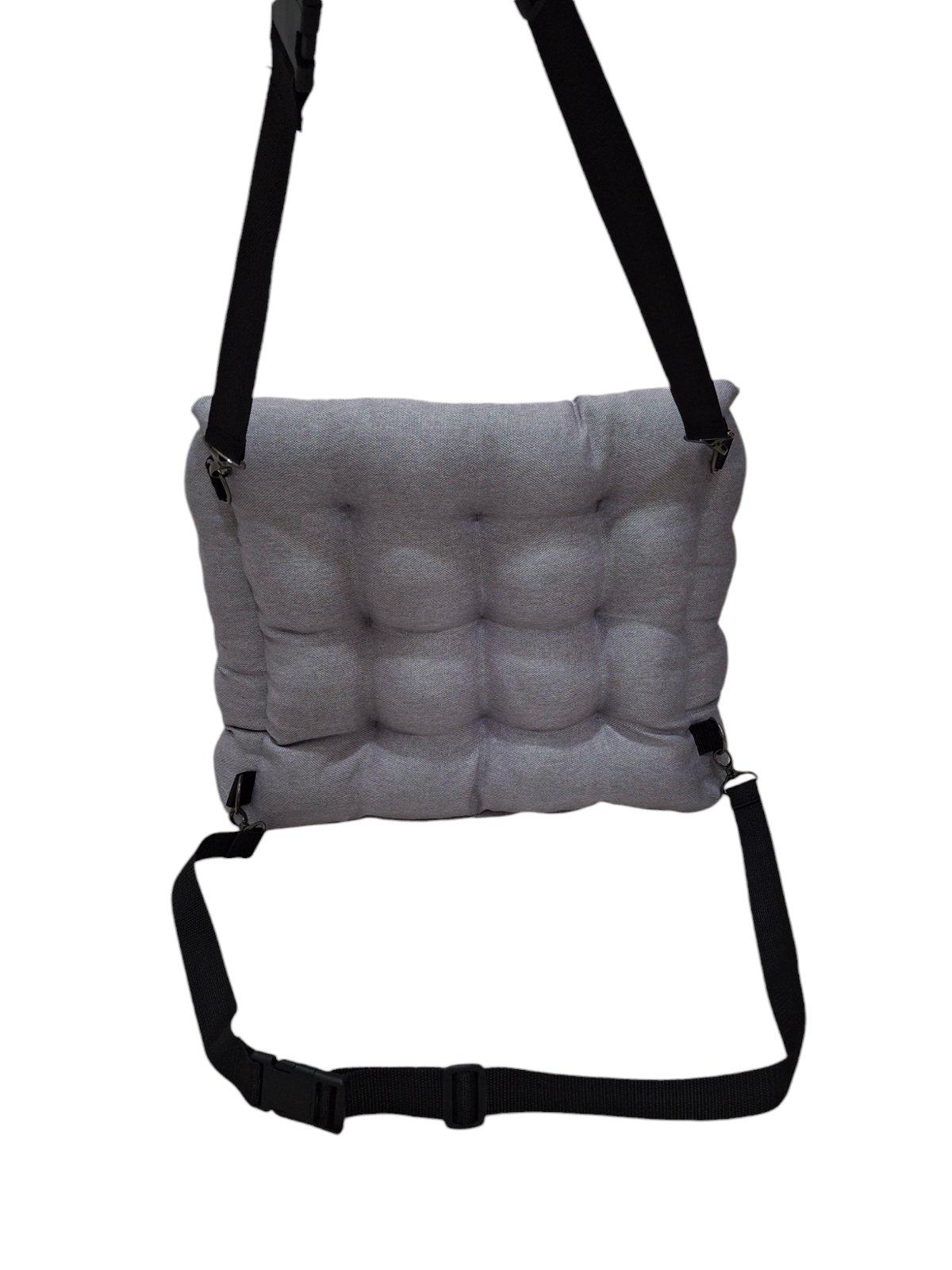 Автомобільне крісло для собак Huge and Tiny зі знімними ременями 50x45 см Світло-сірий - фото 4 Автомобільне крісло для собак Huge and Tiny зі знімними ременями 50x45 см Світло-сірий - фото 4