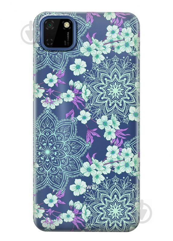 Прозрачный силиконовый чехол iSwag для Huawei Y5p с рисунком - Цветочная мандала (KS2412) Прозрачный силиконовый чехол iSwag для Huawei Y5p с рисунком - Цветочная мандала (KS2412)