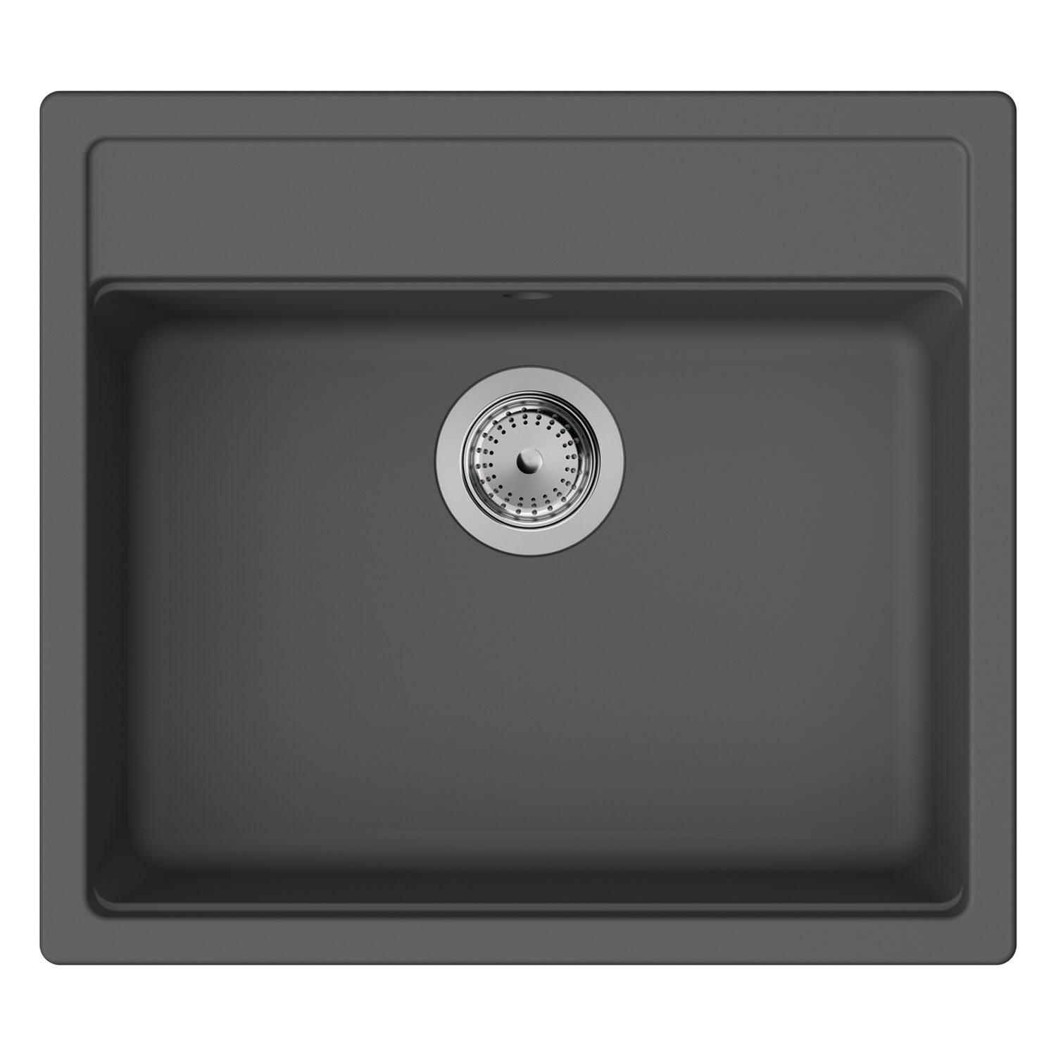 Мойка кухонная Hansgrohe 43359290 прямоугольная гранитная 570x510 мм Серый (205585)