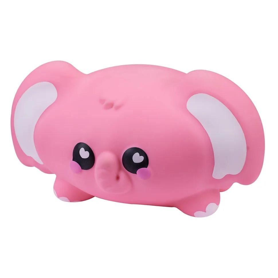 Игрушка-антистресс Smooshzees Слон Баблз Snugzees коллекционная 17x18x22 см Розовый (GS-236-A-488)