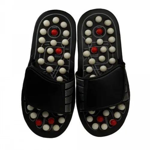 Рефлекторные массажные тапочки для ног с шипами вращающимися на 180 градусов (opt-14377)