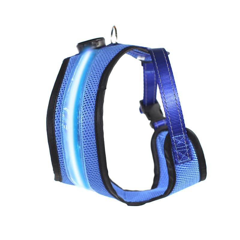 Шлея для собак Friend HY-051005 LED L Blue Шлея для собак Friend HY-051005 LED L Blue