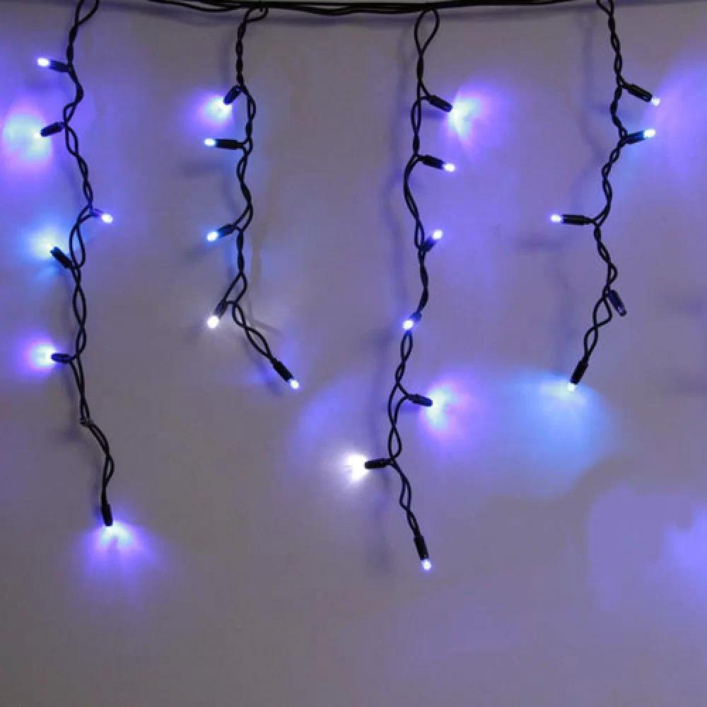 Гирлянда уличная Бахрома LED 160 Flash Синяя, черный провод 1-165, 1-78