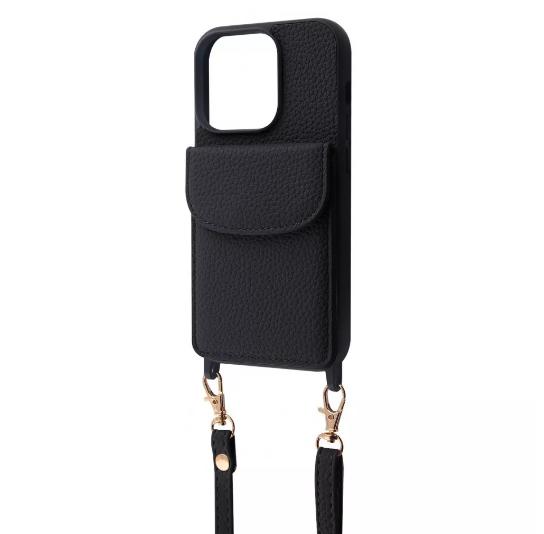 Чехол-накладка для телефона WAVE Leather Pocket Case - iPhone 13 Pro black (460170001)