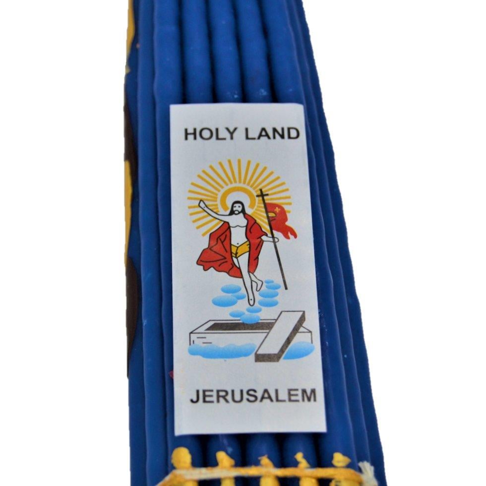 Свічки Єрусалимські парафінові 25 см 33 шт. Синій (101-2991) - фото 4