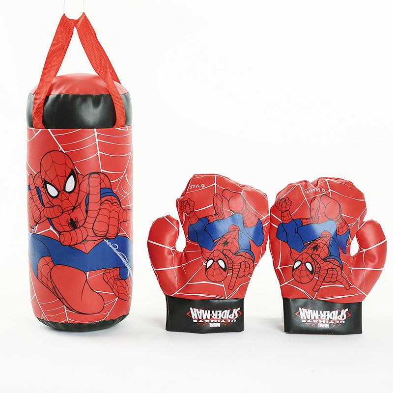 Рукавички Spiderman дитячі боксерські та підвісна груша