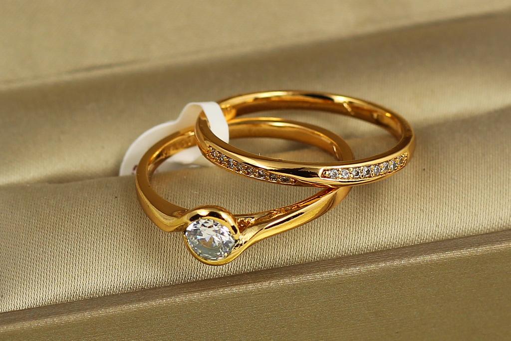 Кольцо Xuping Jewelry двойное Зрачок р. 21 Золотистый (29751320)