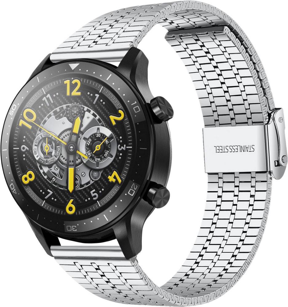 Браслет металлический Counic для Realme Watch S Pro Silver (34133-59)