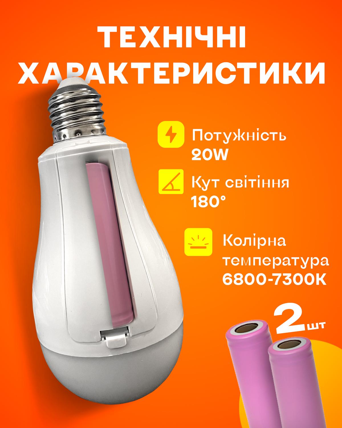 LED-лампа настенная AEG беспроводная 20 Вт White (553459446) - фото 5