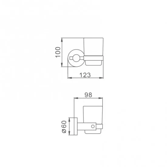 Стакан для щеток Frap F30106 нержавеющая сталь (SQ-1037755) - фото 4 Стакан для щеток Frap F30106 нержавеющая сталь (SQ-1037755) - фото 4