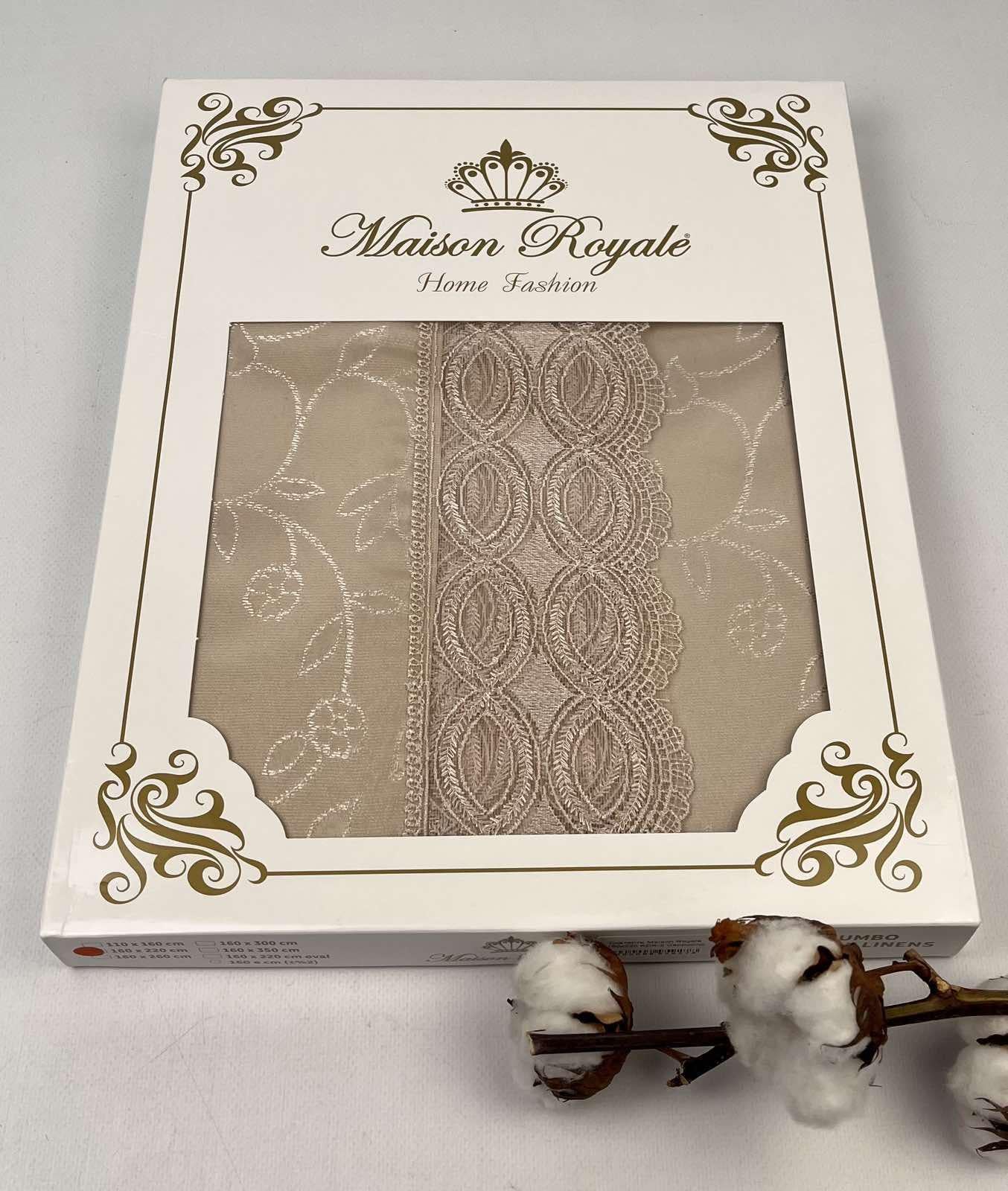 Скатерть Maison Royale KDK-2 160x220 см Cappucino (CN26611)