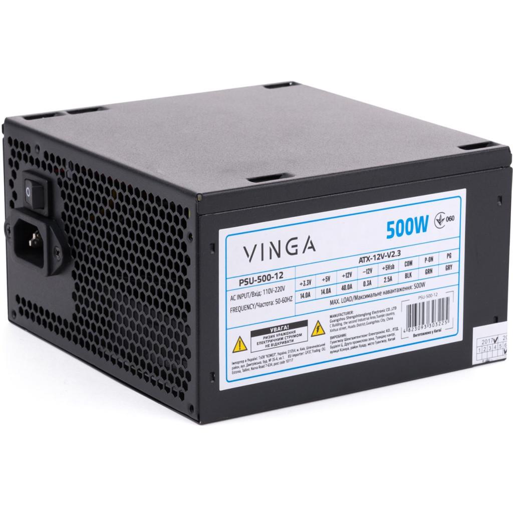 Блок живлення Vinga 500W ОЕМ (PSU-500-12) Блок живлення Vinga 500W ОЕМ (PSU-500-12)