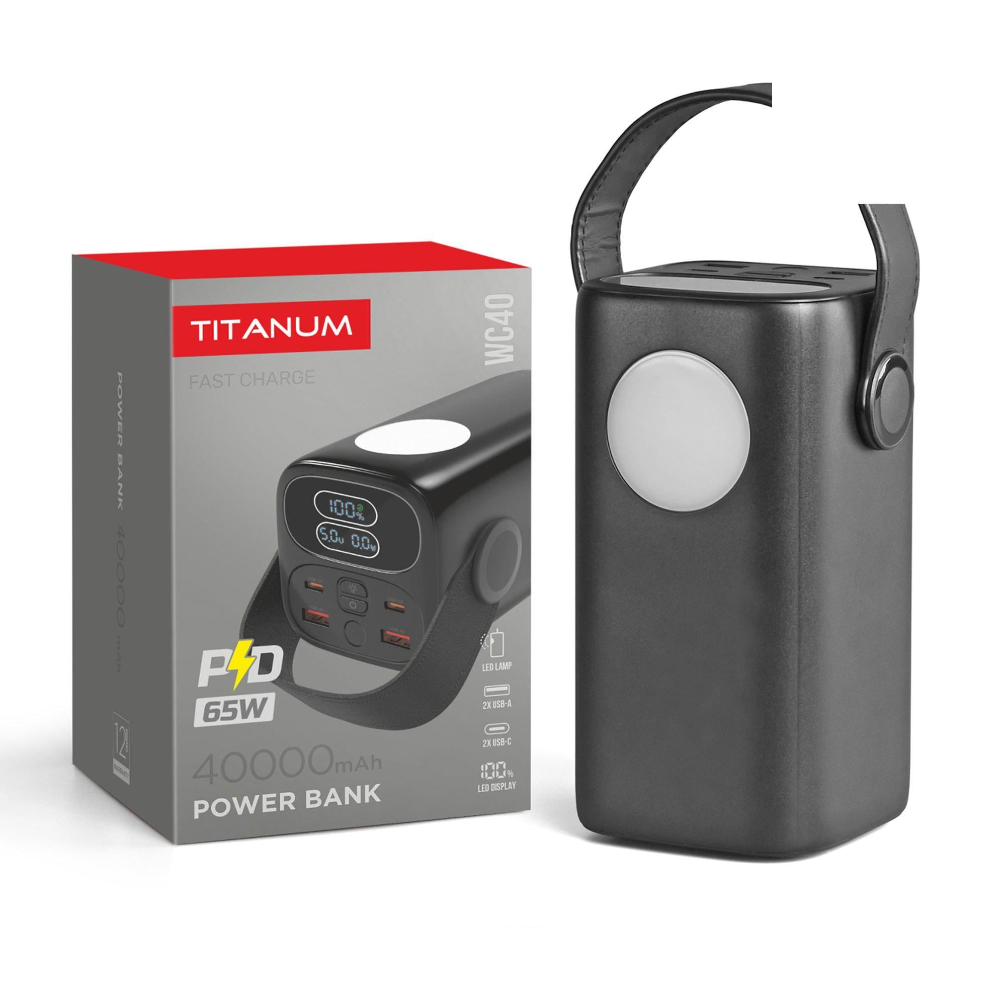 Повербанк Videx Titanum TPB-WC40