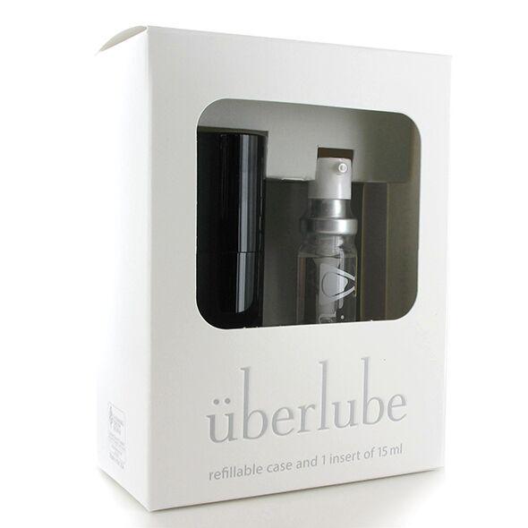 Премиум лубрикант 3в1 на силиконовой основе Uberlube Good to Go Black 15 мл + кейс