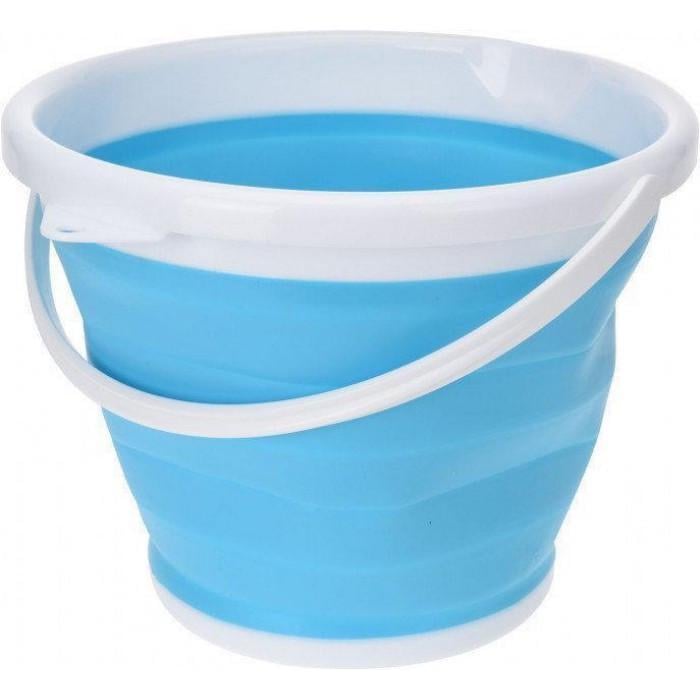 Ведро складное Collapsible Bucket туристическое 5 л Синий