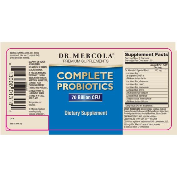 Пробіотик Dr. Mercola Complete Probiotics 90 Caps - фото 2