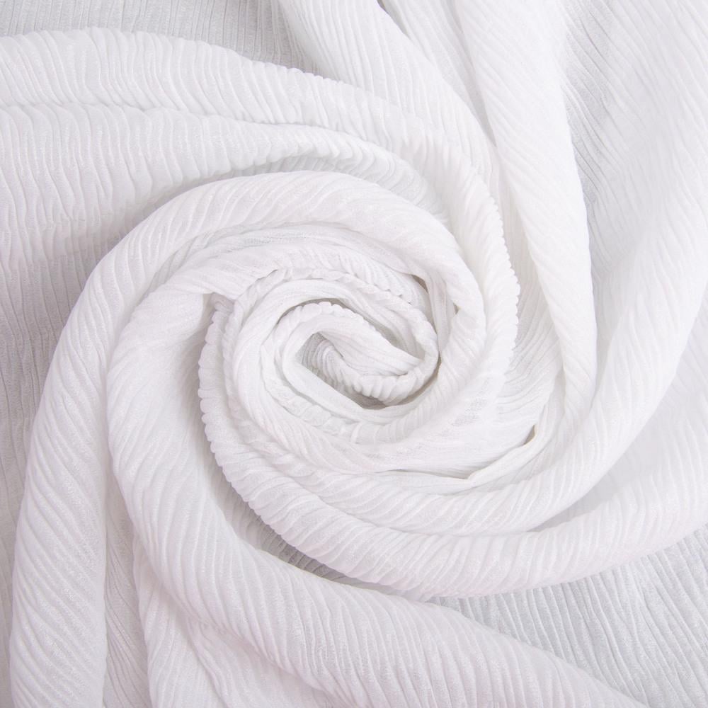 Ткань шифон жатка 95 г/м2 145 см Белый (26815) Ткань шифон жатка 95 г/м2 145 см Белый (26815)