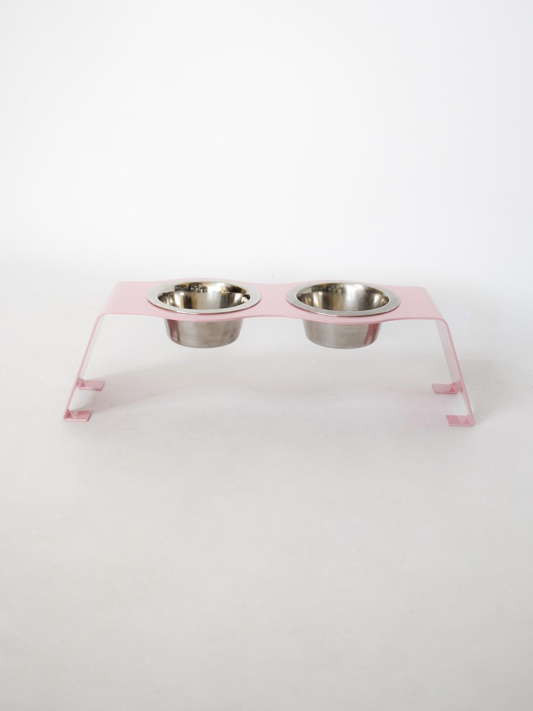 Кормушка My friend для кошек на 2 миски металл 80 мм 0,2 л розовый (1024570к) - фото 2 Кормушка My friend для кошек на 2 миски металл 80 мм 0,2 л розовый (1024570к) - фото 2