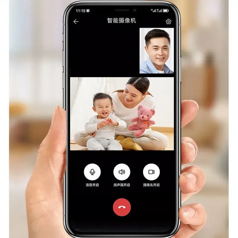 Відеоняня з Wi-Fi поворотною камерою дисплеєм і функцією відеодзвінка (C31) - фото 7