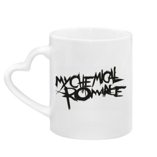 Чашка с ручкой в ​​виде сердца My Chemical Romance 320 мл Белый (8799734-1-152741)