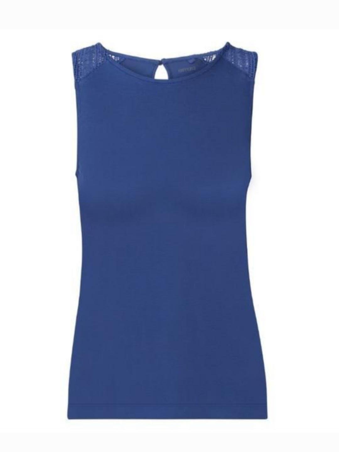 Майка-блуза жіноча Esmara з мереживом віскоза L Синій (835200_16)