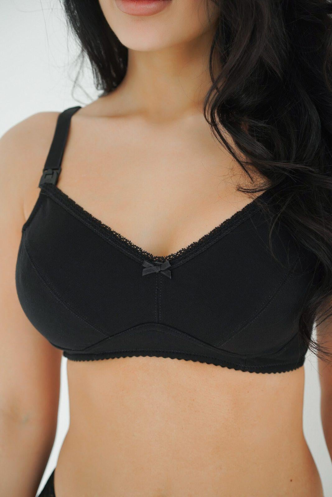 Бюстгальтер для вагітних та годуючих матусь Soft&Lace 95E Чорний (144378-19480)